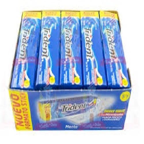 TRIDENT TIPO AMERICANO  SABORES 5S 